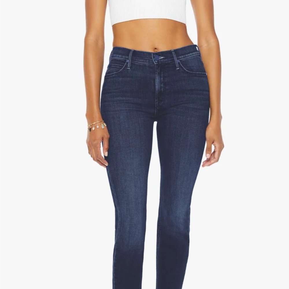 MOTHER mid rise dazzler ankle